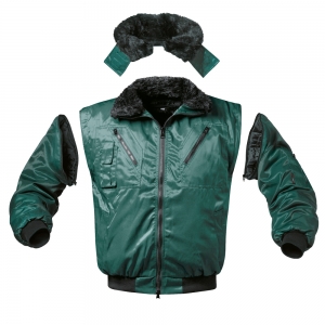 F-NORWAY-Pilotenjacke, *LILLIHAMMER*, 250g/m², grün