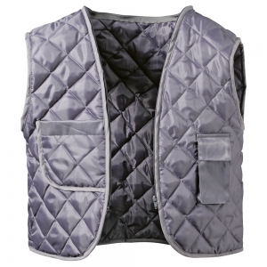 F-ALASKA Kälteschutz, Piloten-Jacke, *HOLLIS*, 250g/m², weiß/grau abgesetzt