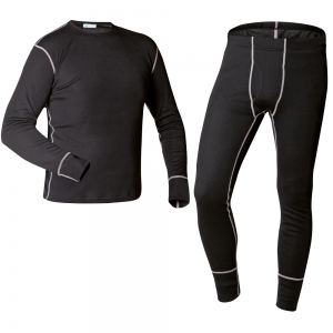 F-ELYSEE-Workwear, Funktionsunterwäsche-Set, *DELPHI*, 170g/m², schwarz