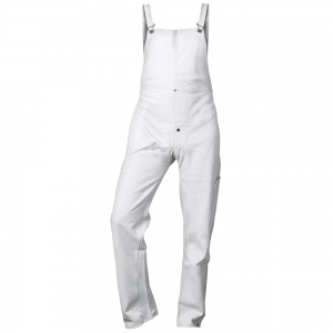 F-CRAFTLAND-Workwear, Vollleder-Latzhose, *NICO*, weiß