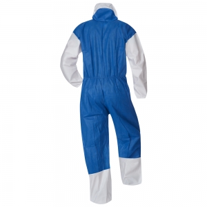 F-TECTOR-Einwegschutz, Schutzanzug, SMS, *SPANDAU*, weiß/blau
