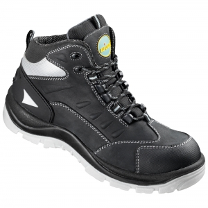 F-WIC-Fußschutz, A-Sicherheitsschnürstiefel, *LICATA*, schwarz/silber abgesetzt