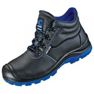 F-S3-CRAFTLAND-Fußschutz, Sicherheitsschnürschuhe, hoch, *SALDUS ÜK*, schwarz/blau abgesetzt
