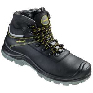 F-S3-WICA-Fußschutz, Sicherheitsschnürschuhe, hoch, *RIVELLO*, schwarz/gelb abgesetzt