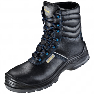 F-S3-ELYSEE-Fußschutz, Winter-Sicherheitsschnürstiefel, *WILHELMSHAVEN ÜK*, schwarz/blau abgesetzt