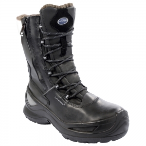 F-S3-LAVORO-Fußschutz, Winter-Sicherheitsschnürstiefel, *NORDMEER*, schwarz