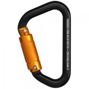 F-KRATOS-Betriebsbedarf, Aluminium Karabiner, Triple-Lock
