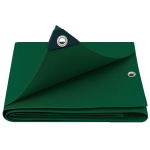 F-Feldtmann-Betriebsbedarf, PE-Gewebeplane, mit Aluminium Ösen, 90g/m², grün