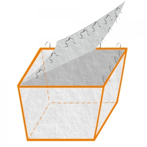 F-Feldtmann-Betriebsbedarf, ContainerBag für Absetzmulde, 420/240 x 182 x 175 cm