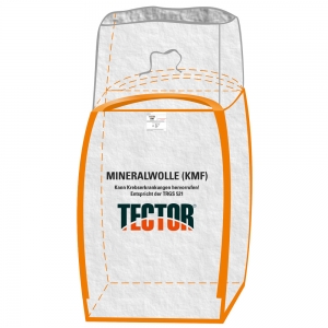 F-Feldtmann-Betriebsbedarf, Big-Bag, Mineralwolle, 90 x 90 x 120 cm, Aufdruck: Mineralfaserabfälle