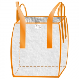 F-Feldtmann-Betriebsbedarf, Big-Bag, oben offen 90 x 90 x 90 cm, 4 Cross-Corner Schlaufen, Tragkraft: 1500 KG