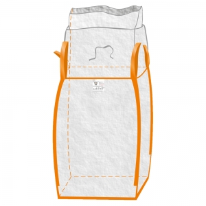 F-Feldtmann-Betriebsbedarf, Karton Big-Bag, mit Schürze, 75 x 75 x 90 cm, 4 Schlaufen, Tragkraft: 1000 KG