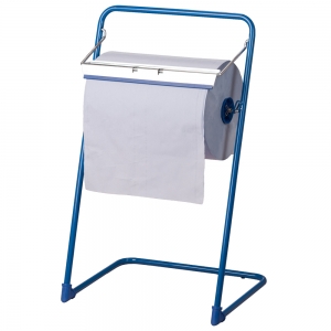 F-Feldtmann-Betriebsbedarf, Bodenständer für Putzpapierrollen, blau