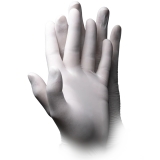 AMPRI-Einwegschutz, Einweg-Latex-Untersuchungshandschuhe, BASIC-TOUCH, puderfrei, unsteril, 240 mm lang, VE = Pkg. á 100 Stück, hell-beige