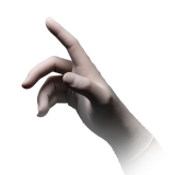 AMPRI-Einwegschutz, Hygiene, Einweg-Latex-Untersuchungs-Handschuhe, Einmalhandschuhe, POLYMER PLUS, puderfrei, VE = 10 Pkg. á 100 Stück