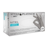 AMPRI-Einwegschutz, Style Platinum, Nitril-Untersuchungshandschuh, puderfrei, silbergrau, Gr. XS-XL
