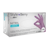 AMPRI-Einwegschutz, Einweg-Nitril-Untersuchungs-Handschuhe, Einmalhandschuhe, STYLE BERRY, puderfrei, lila, VE = 10 Pkg. á 100 Stück