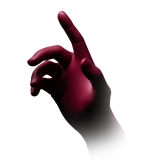 AMPRI-Einwegschutz, Einweg-Nitril-Untersuchungs-Handschuhe, Einmalhandschuhe, STYLE GRAPE,  puderfrei,  bordeaux, VE = 10 Pkg. á 100 Stück