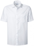 PIONIER Workwear Herren Business Arbeitshemd Berufshemd 1/2 Arm BW weiß