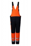 Pionier-PW Hi-Vis 250 Latzhose, High Visible Orange/Dress Blues