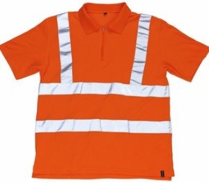 Gr.L MASCOT Warn-Schutz-Polo-Shirt, MELVILLE, orange