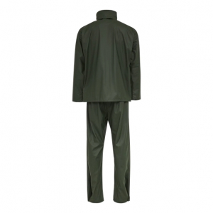 ELKA-Nässeschutz, Regenschutz,  PU-Regen-Nässe-Wetter-Schutz-Set, Jacke und Hose, oliv