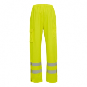 ELKA-Nässeschutz, Regenschutz, D-LUX-Regen-Nässe-Wetter-Schutz-Bund-Hose, EN 471, DRY ZONE, 170g/m², warngelb