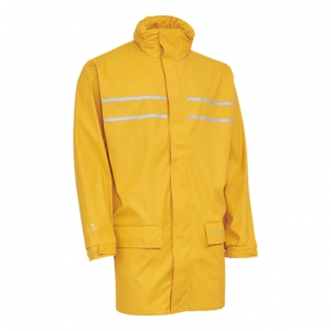 ELKA-Nässeschutz, Regenschutz, D-LUX-Regen-Nässe-Wetter-Schutz-Jacke, DRY ZONE, 190g/m², gelb