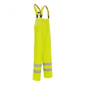 ELKA-Nässeschutz, Regenschutz, egen-Nässe-Wetter-Schutz-Latzhose, EN 471, DRY ZONE, 200g/m², warngelb