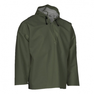ELKA-Nässeschutz, Regenschutz, Regen-Nässe-Wetter-Schutz-Jacke, Schlupf-Jacke, PVC Light, oliv