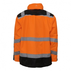 ELKA-Nässeschutz, Regenschutz, Regen-Nässe-Wetter-Schutz-Jacke, VISIBLE XTREME, warnorange/schwarz