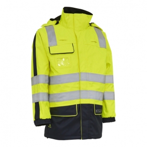 ELKA-Warnschutz, Warn-Multinorm-Parka mit Störlichtbogen, ANTIFLAME-ANTISTATIC, gelb