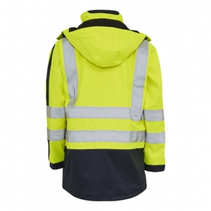 ELKA-Warnschutz, Warn-Multinorm-Parka mit Störlichtbogen, ANTIFLAME-ANTISTATIC, gelb