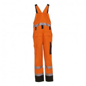 ELKA-Warnschutz, Warn-Latzhose, VISIBLE XTREME, warnorange/schwarz
