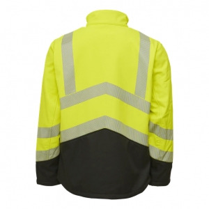 ELKA-Warnschutz, Softshelljacke, VISIBLE XTREME, warngelb/schwarz