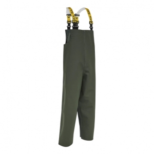 ELKA-Nässeschutz, Regenschutz, Regen-Nässe-Wetter-Schutz-Latzhose, 600g/m² PVC vorne/240g/m² PU hinten, oliv