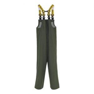 ELKA-Nässeschutz, Regenschutz, Regen-Nässe-Wetter-Schutz-Latzhose, 600g/m² PVC vorne/240g/m² PU hinten, oliv