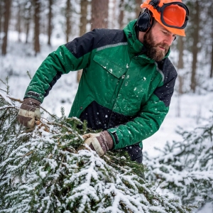 ELKA-Kälteschutz, -Stretch-Winterjacke, Working Xtreme, grün/schwarz