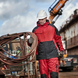 ELKA-Kälteschutz, -Stretch-Winterjacke, Working Xtreme, rot/schwarz