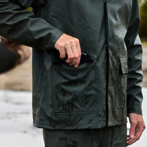 ELKA-Nässeschutz, Regenschutz, Regen-Nässe-Wetter-Schutz-Jacke, OUTDOOR, 310g/m², oliv