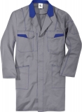 Gr.L KÜBLER Image Dress  Berufsmantel, ca. 240g/m², mittelgrau/kbl.blau