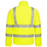 NITRAS-Warn-Fleecejacke MOTION TEX VIZ, neongelb