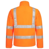 NITRAS-Warn-Fleecejacke MOTION TEX VIZ, neonorange