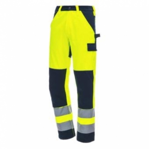 NITRAS motion tex viz, Warnschutz - Arbeitshose, Bundhose
