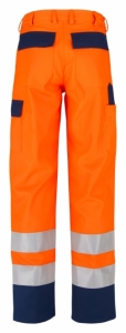 BEB-Warnschutz, Warn-Bund-Hose, 270 g/m², warnorange/marine