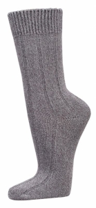 WOWERAT-Workwear, Warme Socken, Bambus, 6-er Teilung, Ripp-Struktur, 3-er Pkg., anthrazitmouliné