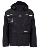 OCEAN-Nässeschutz, Regenschutz, Abeko-Arbeitsjacke, Rocky Stretch, schwarz
