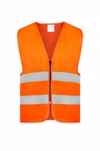 KORNTEX-Warnschutz, Warn-Schutz-Weste Standard mit Reißverschluss, orange