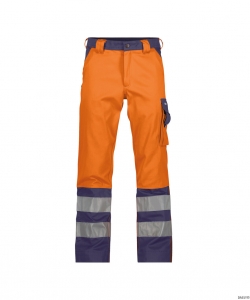 DASSY-Warnschutz, Warn-Bundhose LANCESTER , orange/dunkelblau