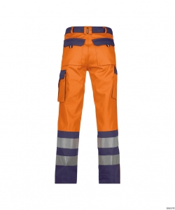 DASSY-Warnschutz, Warn-Bundhose LANCESTER , orange/dunkelblau
